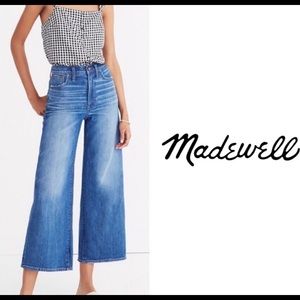 Madewell wide leg crop jeans